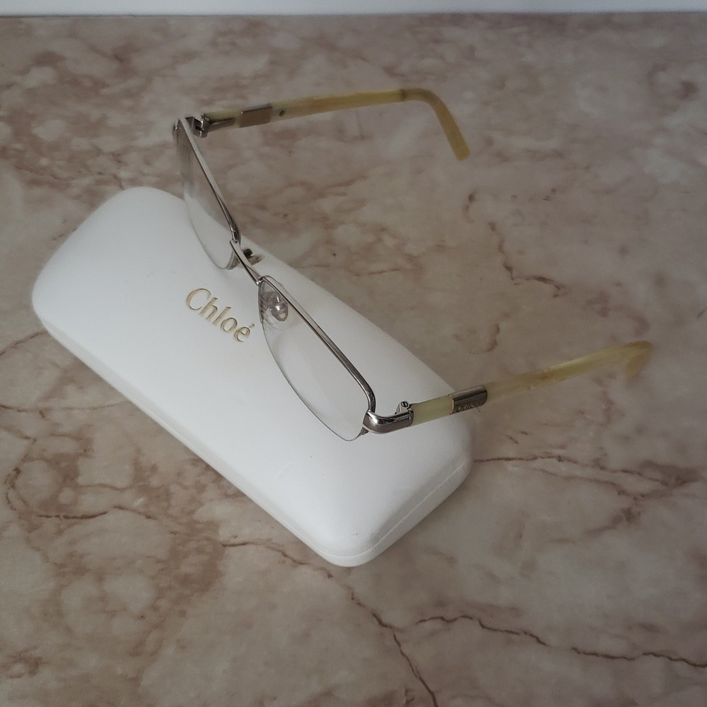 Chloé Rectangular Eyeglasses Frame with White Case